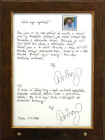 František R. Čech - Dopis milence I. - originál